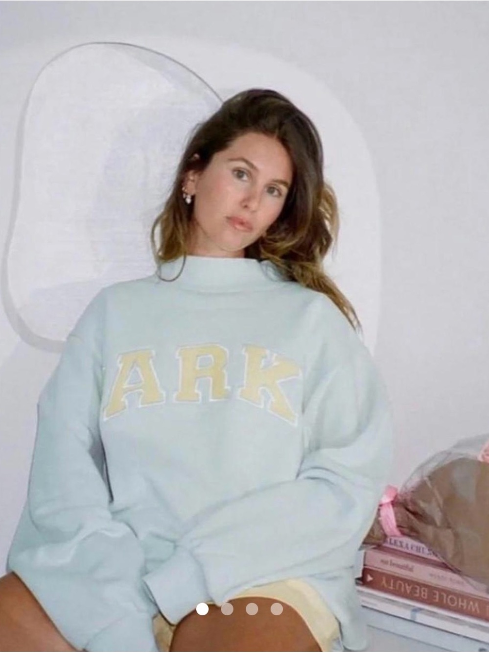 Mint yellow Parke Sweatshirt Pullover crewneck